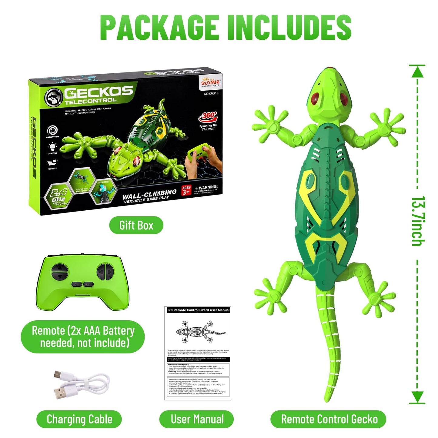 RC Wall Crawler Gecko